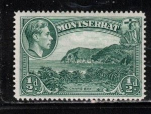 MONTSERRAT Scott # 92 MH - KGVI & Carr's Bay