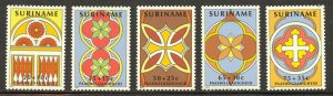 Surinam Scott B289-B293 MNHOG - 1982 Easter Issue - SCV $4.10