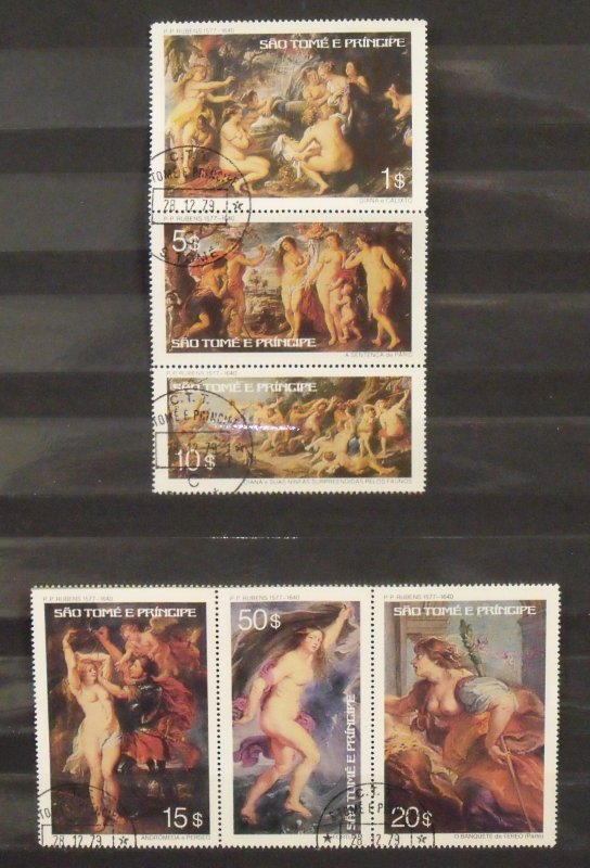 10281   St Thomas/Prince Isl   Used # 441, 442, 443, 444, 445, 446   CV$ 9.65