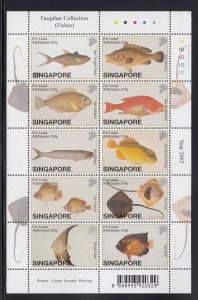 Singapore 1005 Fish sheetlet mnh