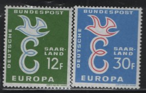 SAAR, 317-318, MNH, 1958,  EUROPA