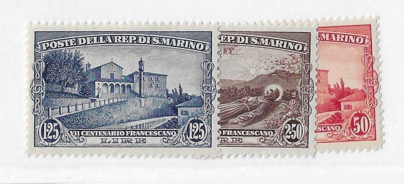 San Marino Sc #111 -113 set of 3  OG  VF