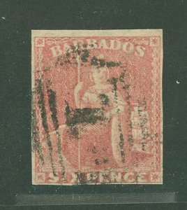 Barbados #8v Used Single