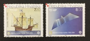 Croatia  2005, #591-2, Europa 50th Anniversary, MNH.