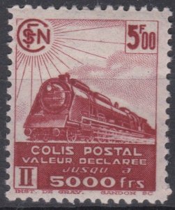 France 1944 5f Reddish Brown MNH Value Declare Parcel Post