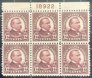 US Stamps-SC# 564 - MNH - Plate Block Of 6 -  SCV $160.00