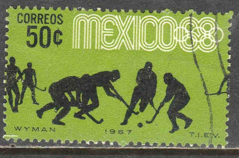 MEXICO 983, 50¢ Hockey 3rd Pre-Olympic Set 1967. Used. VF. (644)