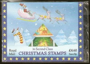 GB QEII 1987 Christmas Booklet Only Source of SG 1375eu Underprint U/M Cat £17 