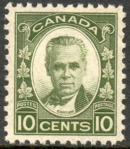 Canada #190 XF Mint Never Hinged 10c Cartier from 1931