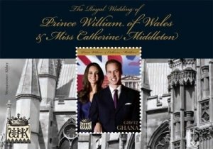 Ghana- Royal Wedding of Prince William And Kate Middleton Stamp S/S MNH