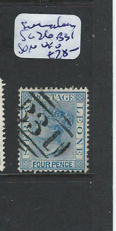 SIERRA LEONE (P0606BB) QV 4D  SG26  B32 SON  VFU