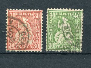 Switzerland #46,47 Used F-VF    - Lakeshore Philatelics