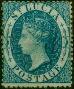 St Lucia 1860 (4d) Blue SG2 Fine MM
