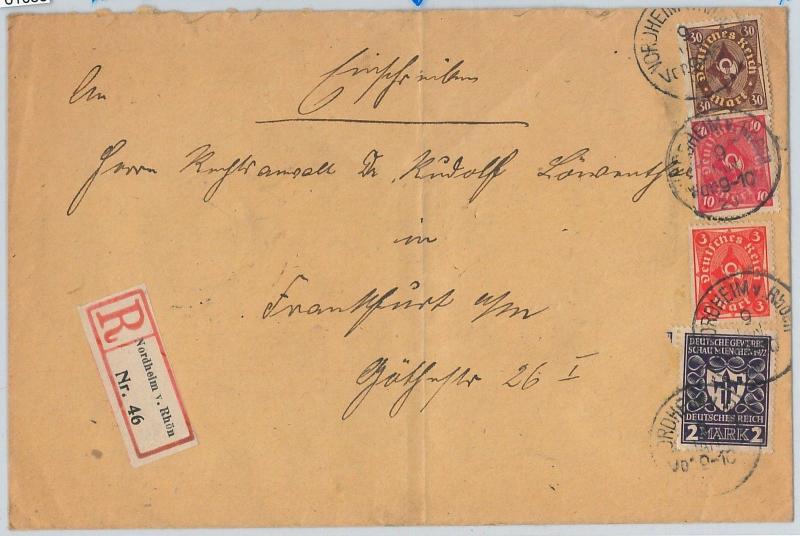 61083 - GERMANY - POSTAL HISTORY - Weimar Republic Hyperinflation  COVER 1923