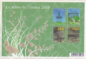 France Yt Block 130 MNH 2010 Le Salon du Timbre Sheet of 4 Very Fine