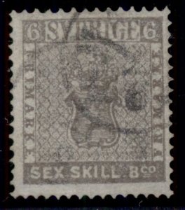 SWEDEN #3 (3) 6sk gray, used perf repair at top otherwise VF scarce Scott $1,600