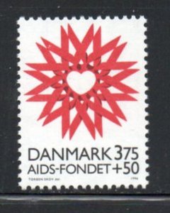 Denmark Sc B81 1996 AIDS stamp mint NH