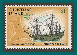Christmas Island 1972 Ships 2, $1 MNH #54,SG52