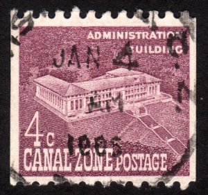 1960, Canal Zone 4c, Used, Sc 154