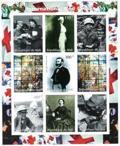 Mali 2000 RED CROSS Henry Dunant WWII Sheet Imperforated Mint (NH)