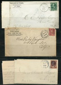 US POSTAL HISTORY OF STATE OF MISSOURI LOT OF 36 COVERS 1887-1963 AS SHOWN