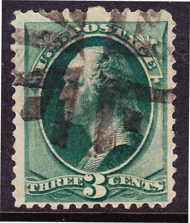 Scott 184, Used, Waterbury Type Crossroads with Diamonds Fancy Cancel