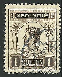 Netherlands (Dutch Indies) #134, Queen Wilhelmina, Used**-