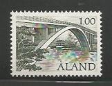 Aland MNH sc# 27 Bridge 2014CV $0.50