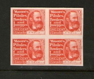 United States 1864 plate proof Sc RS183p Block of 4