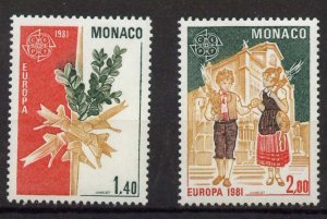 Monaco 1278-9 MNH EUROPA, Palm Sunday Traditions