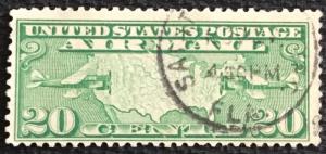 US #C9 Used Single Map/Planes CDS SCV $2.00 L21