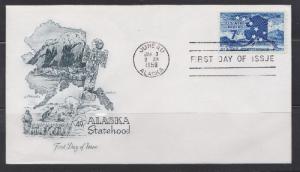 C53 Alaska Staehood Artmaster FDC