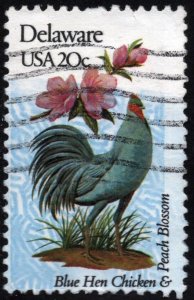 SC#1960A 20¢ State Birds & Flowers: Delaware; Perf 11¼ x 11 (1982) Used