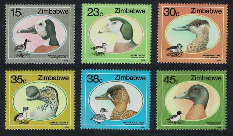 Zimbabwe Wild Ducks and Geese 6v SG#740-745 CV£6.35