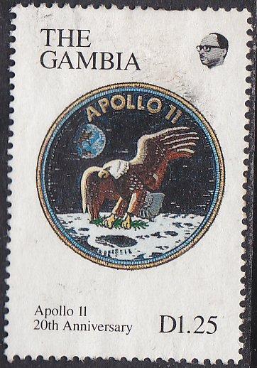 Gambia 964 20th Anniversary of the Moon Landing 1990