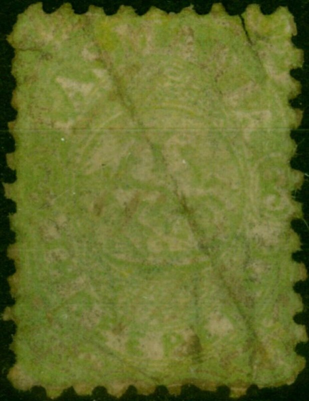 Tasmania 1863 3d Green SGF8 Ave Used Faults CV £200