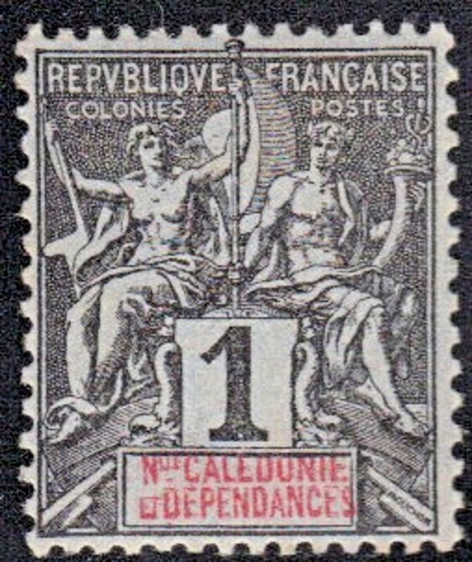 ROSS1374: NEW CALEDONIA  SC# 40 **USED**   1892-1904 