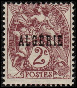 Algeria 2 - Mint-NH - 2c Liberty, Equality, Fraternity (1924) (cv $0.45)