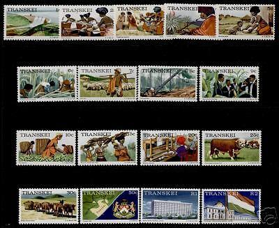 Transkei 5-21 MNH DAM, FLAG, MAP, COAT OF ARMS, ANIMALS