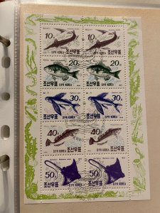 Korea DPR 1990 : Marine Life Fish - Very Fine Souvenir Sheet