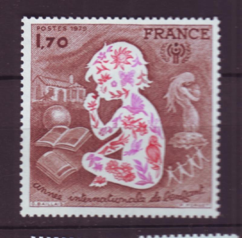 J20191 jlstamps 1979 france mh #1624 child