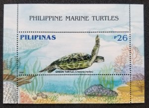 *FREE SHIP Philippines Marine Green Sea Turtle 2006 Life Coral Reef (ms) MNH