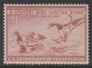 U.S. Scott Scott #RW13 Duck Stamp - Mint NH Single