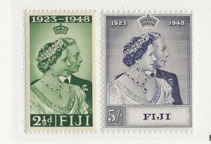 Fiji Sc # 139-140 Silver Wedding set of 2 NH VF