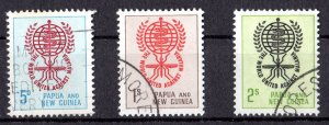 Papua New Guinea 1962 Sc#164/166 MOSQUITO-MALARIA-WHO-MEDICINE Set (3) FINE USED