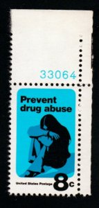 SC# 1438 - (8c) - Drug Abuse, MNH Plate # single - 33064