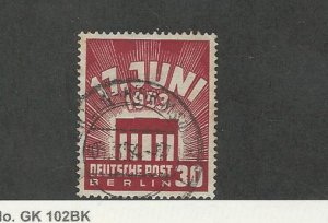 Germany - Berlin, Postage Stamp, #9N100 Used, 1953