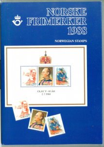 Norway. 1988 Official Year Set. Year Pack. MNH Stamps In Folder.