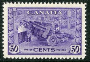 CANADA # 261 F-VF Very Light Hinged Issue - MUNITIONS FACTORY - S5718