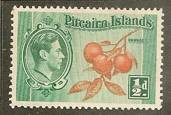 Pitcairn Is.     Scott  1     Oranges     Unused